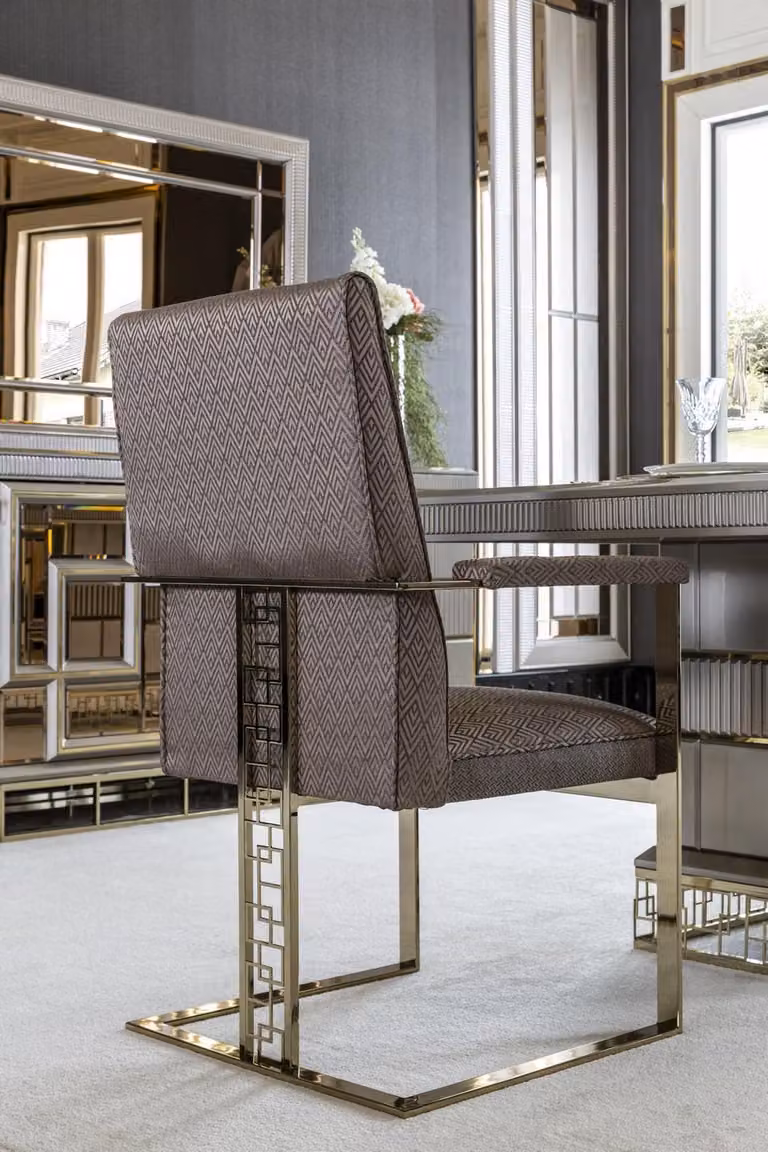 Stuhl Grau Luxus Esszimmer Schön Möbel Design Elegantes Stühle Modern Holz