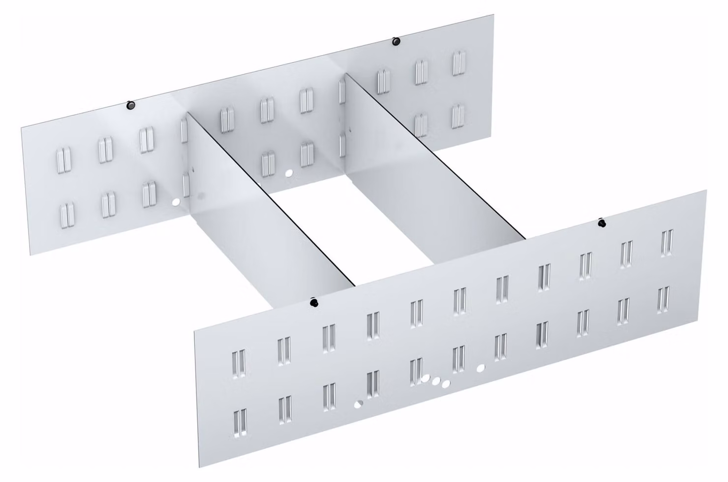 Set di piastre divisorie 161T-179N/4H, 4 pezzi