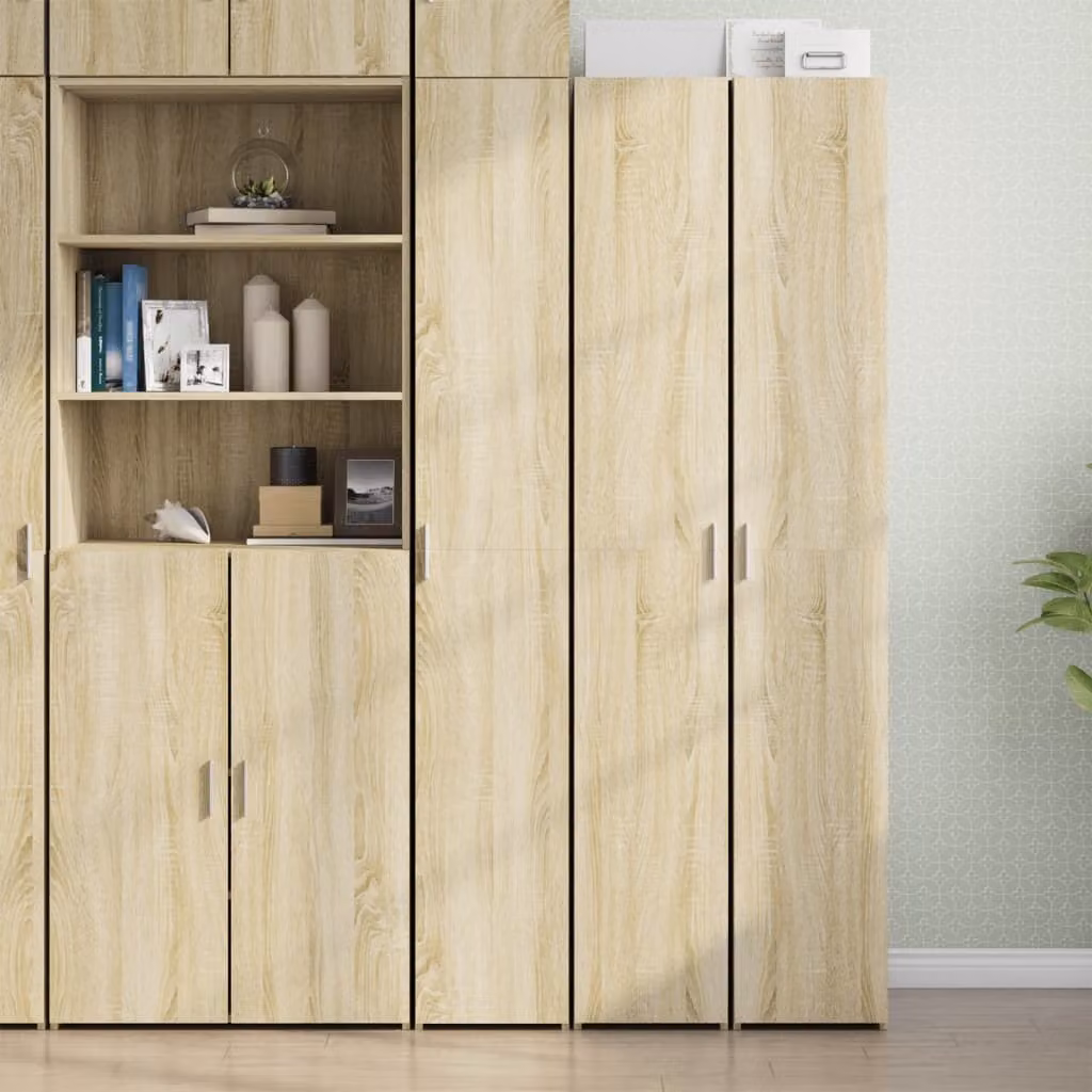 Credenza Rovere Sonoma 30x42,5x185 cm in Legno Ingegnerizzato