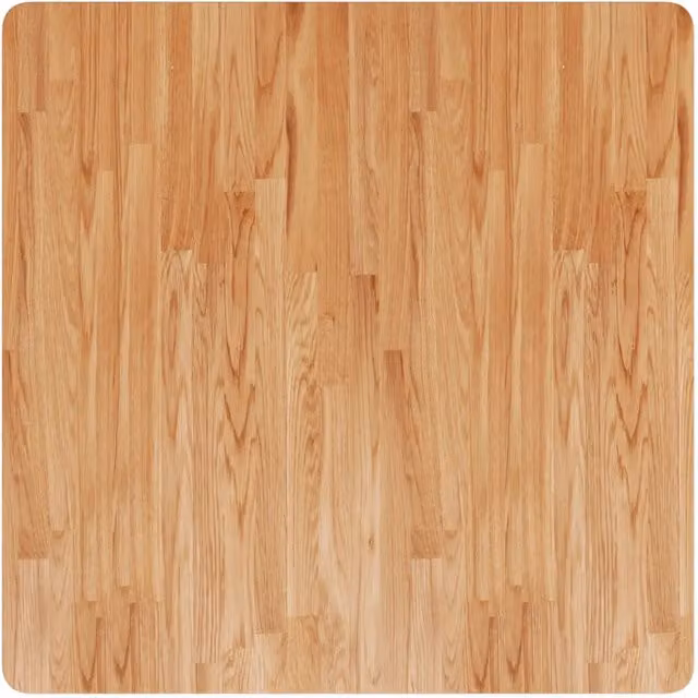 Piano per tavolo quadrato in legno rovere di vidaXL, colore marrone, L 80 cm x P 80 cm x H 4 cm