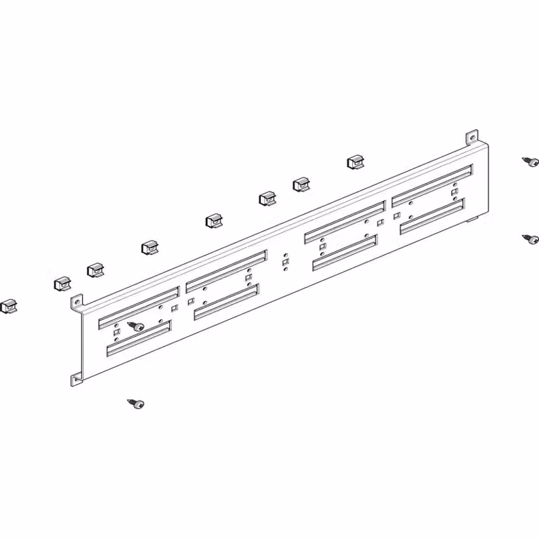 Traversa di montaggio ABN piatta 2FB/2RE_NH per sezionatori NH00 / NH000 FMT22309FN