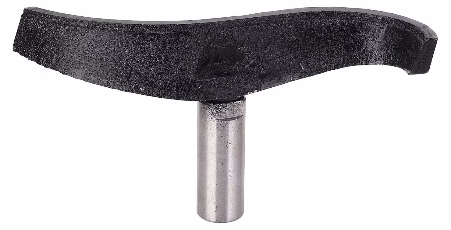 Support curvo per utensili da tornio, realizzato in acciaio legato e ghisa, diametro 25 mm, colonna, per tornitura