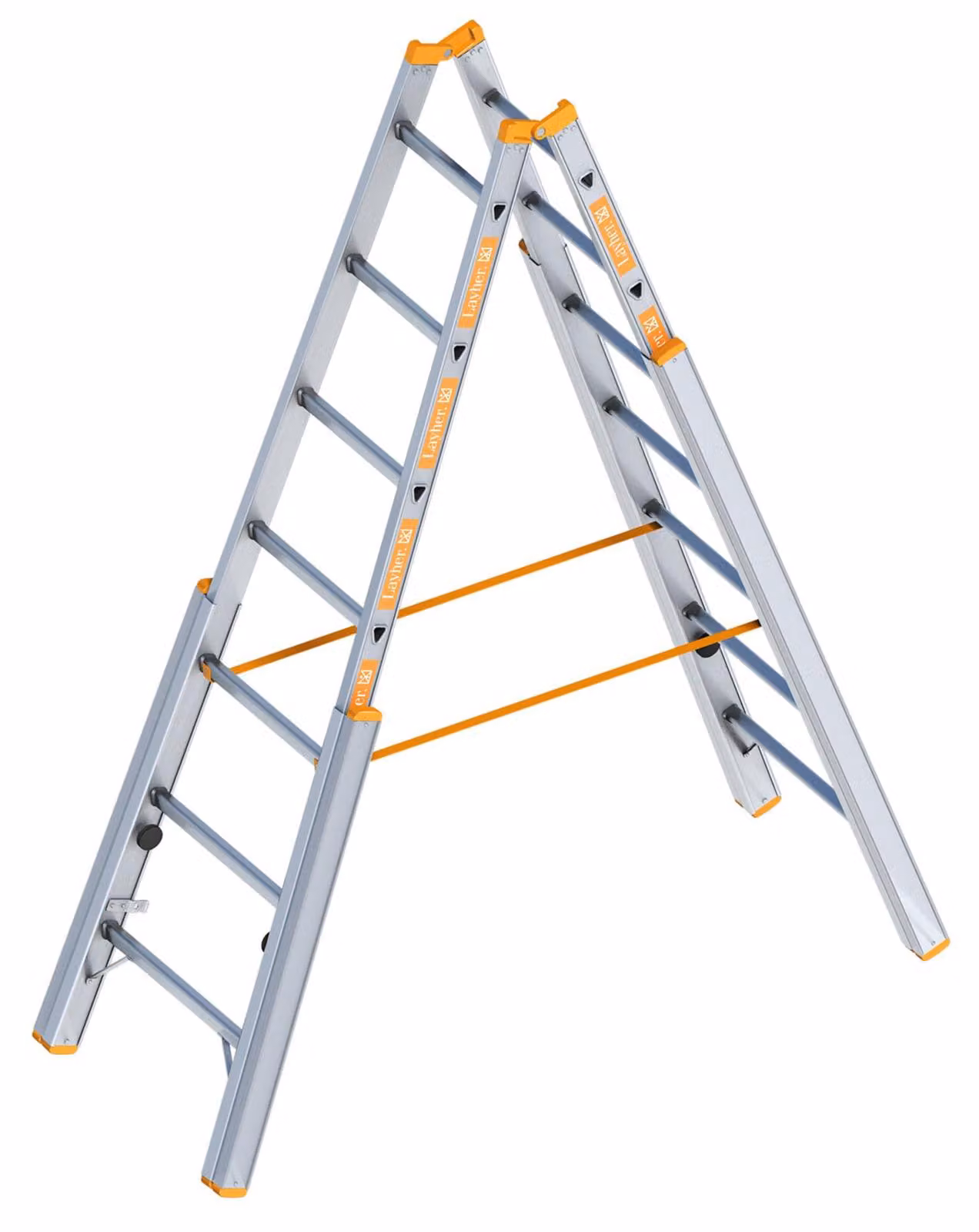 Layher Treppenstehleiter Topic 1061 7 Sprossen