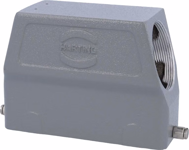 "Han 24B Grommet housing alto, 1xPG36 uscita cavo laterale, per 1 staffa (sulla parte inferiore) attacco a vite PG36 Campo di serraggio 19,0mm - 32,0mm"