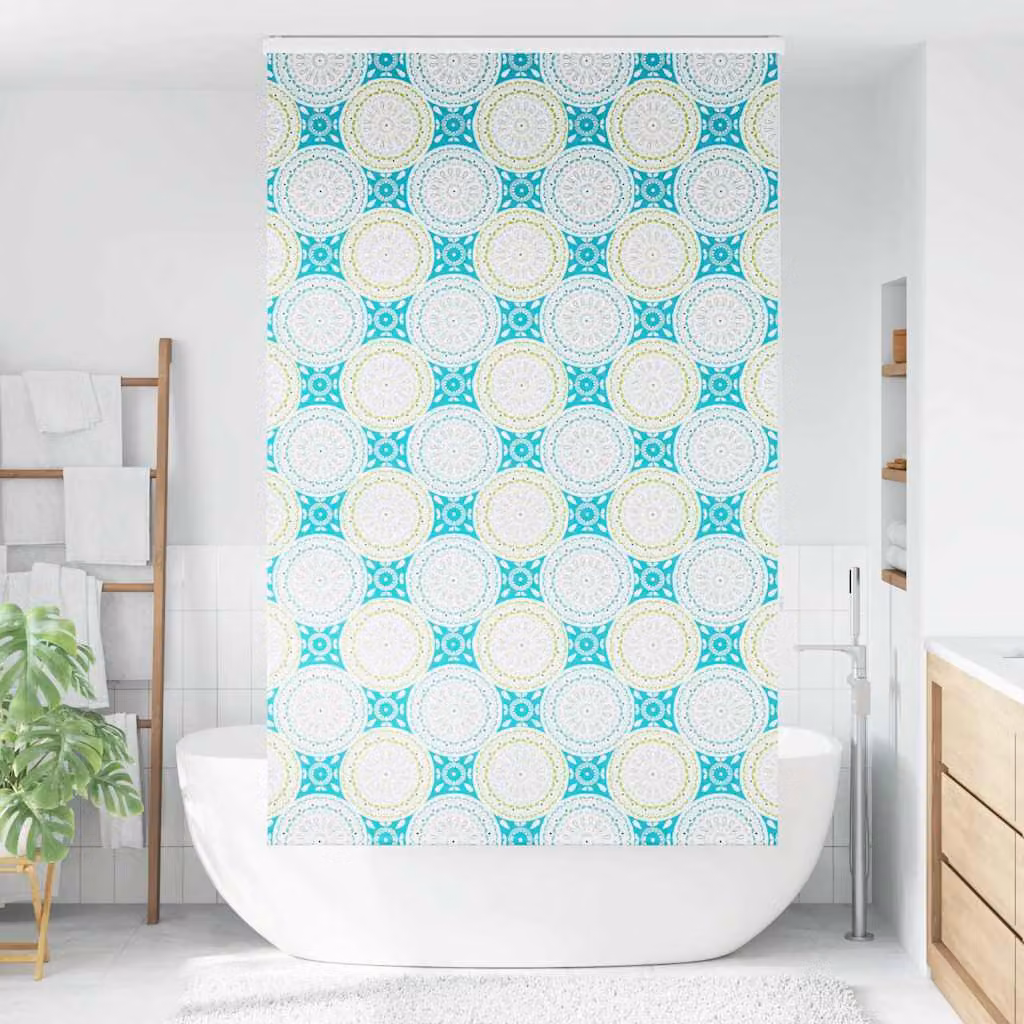 Tenda a Rullo Doccia con Cassonetto 130x240cm Larghezza Tessuto