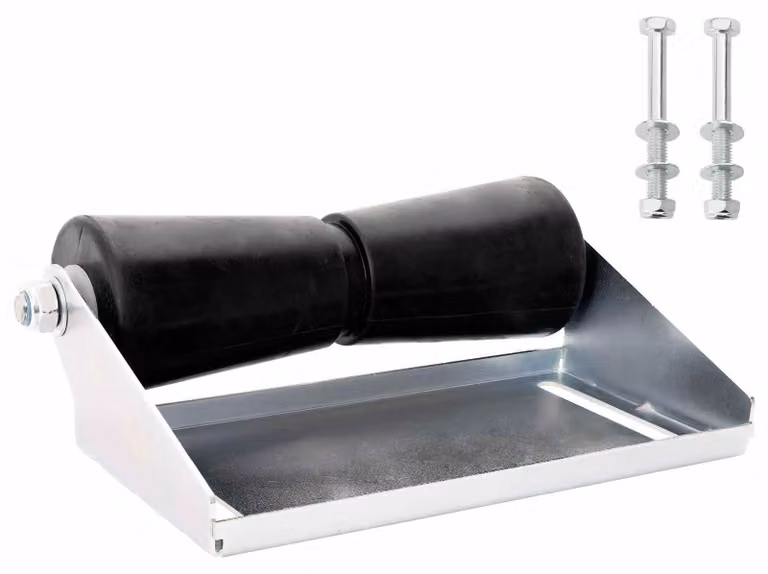 vidaXL Rotella per rimorchio con supporto, 30,5 cm, acciaio zincato