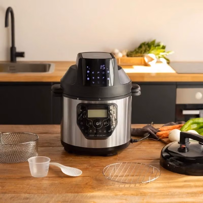 Pentola programmabile Cecotec Gm H Deluxe Fry in acciaio inossidabile color argento con timer – 2