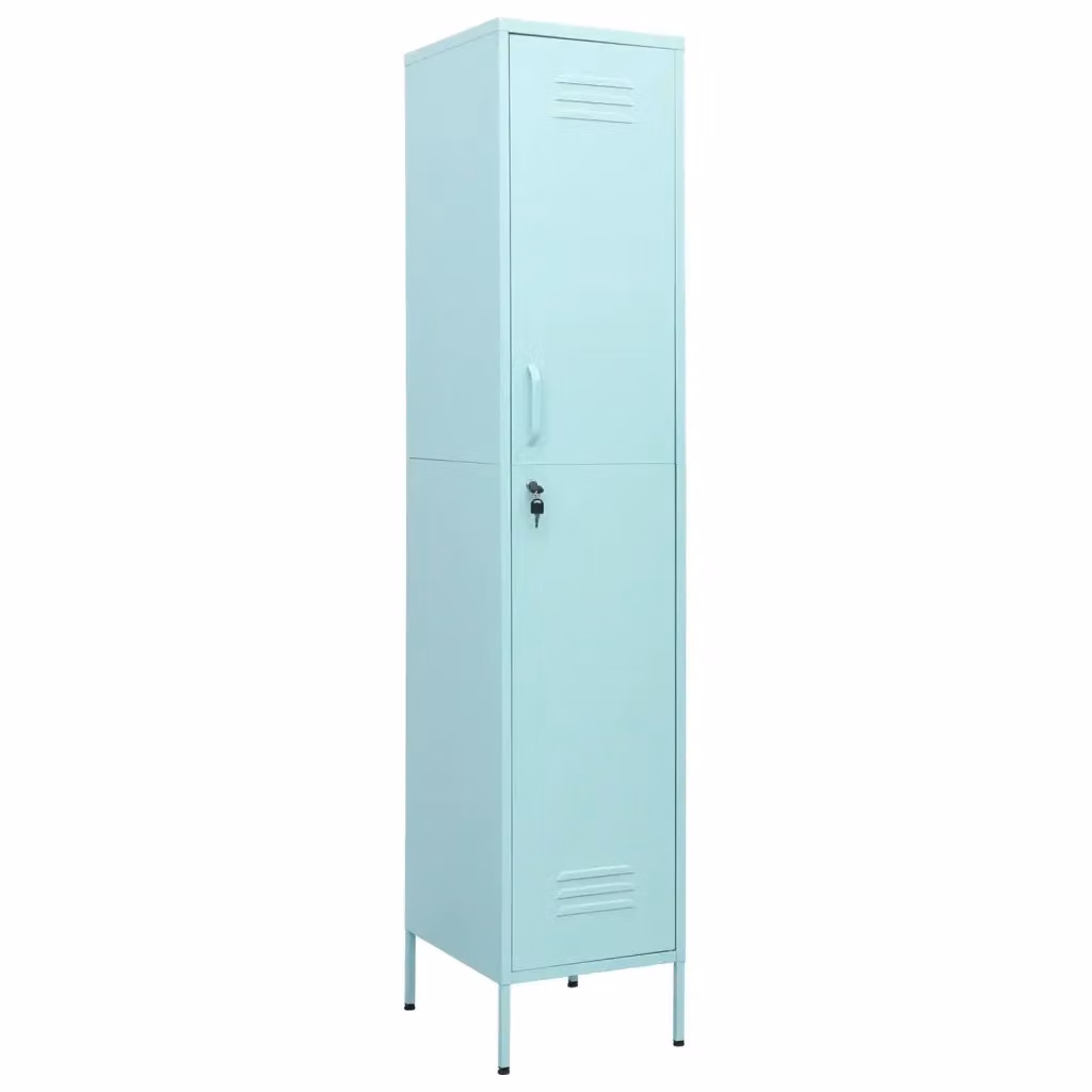 Armadio in metallo vidaXL verde turchese con ante a battente e serratura, L/P/H: 35 x 46 x 180 cm – 2