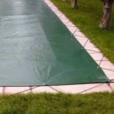 Copertura invernale occhielli+cavo - piscina RETTANGOLARE 10x5m-210gmq