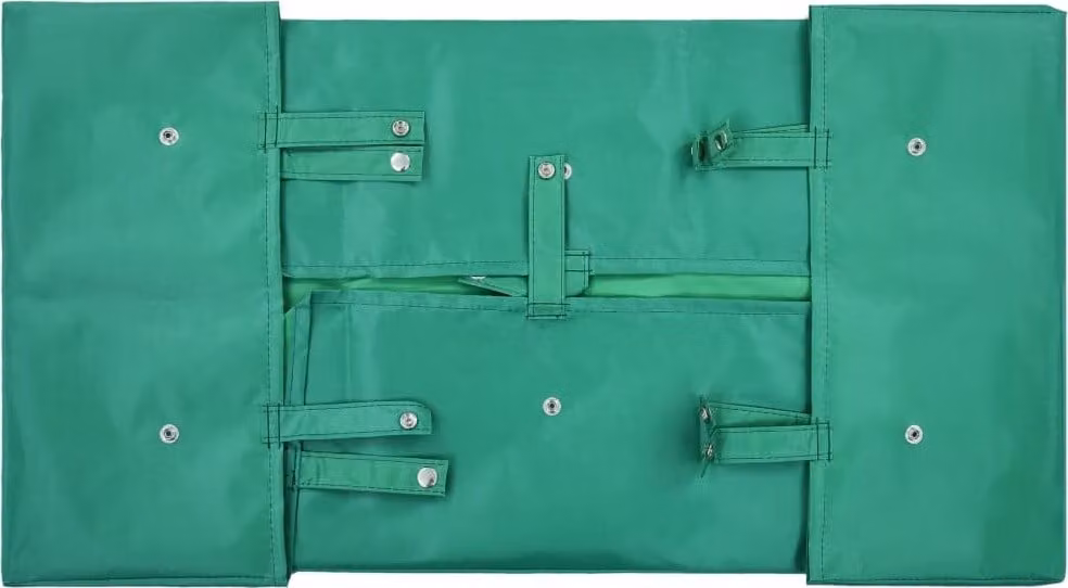 Telo per Carrello da Giardino Verde in Tessuto