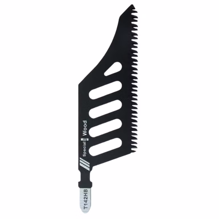 Set di 5 lame per seghetto alternativo 111,5 x 32 x 2 mm per legno, plastica, lama per seghetto alternativo Acciaio al carbonio con dentatura grossa - JIGSPRO