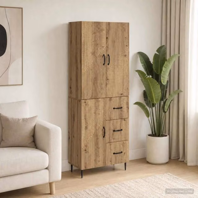 Set di armadi 2 pz Rovere Artigianale Legno ingegnerizzato 3416663