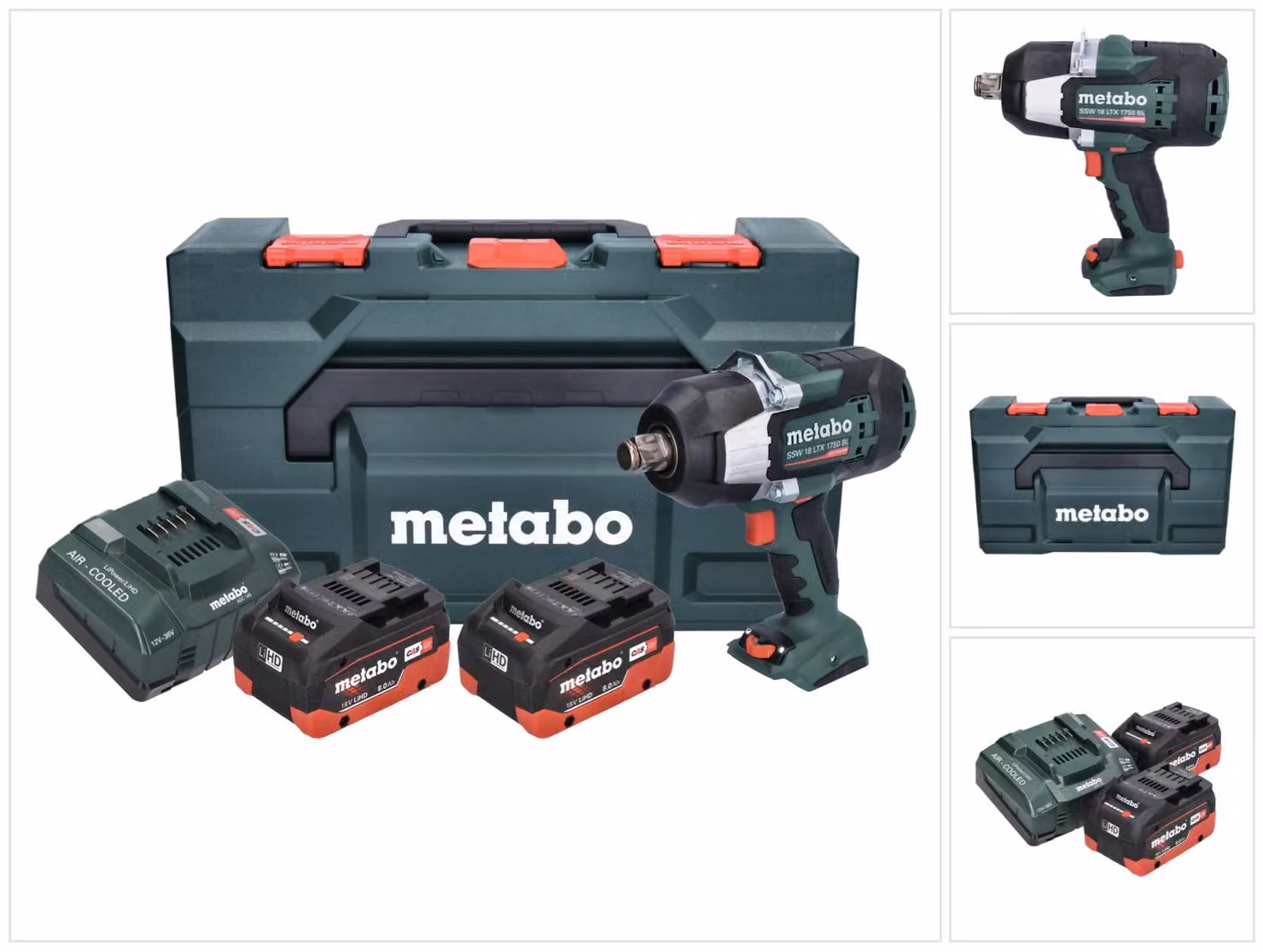 Metabo SSW 18 LTX 1750 BL Akku Schlagschrauber 18V Schrauber 8Ah LiHD 602402810