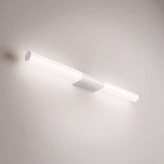 Sticks Lampada da parete e soffitto a LED Zafferano, 23W, alluminio e policarbonato bianco opaco, Lunghezza: 71 cm, IP54, orientabile e dimmerabile, CRI 90