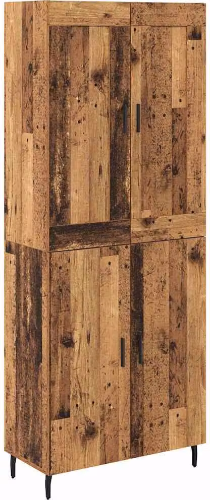 Credenza 2 pcs Legno vecchio Legno multistrato