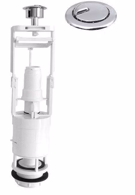 Valvola di scarico, pulsante DUAL, cromo (OVDC001)