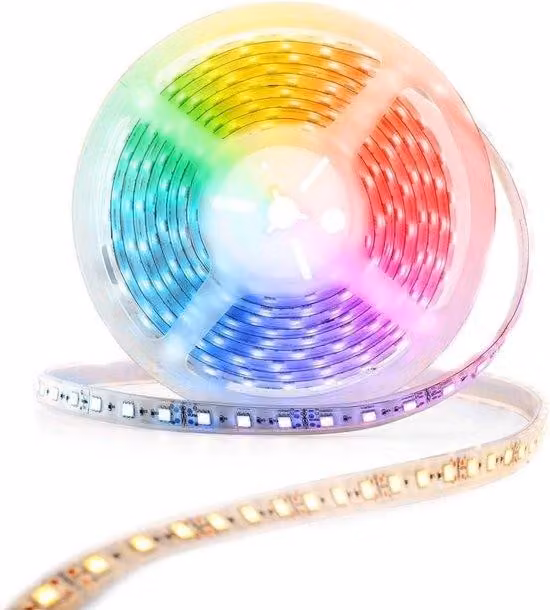 Striscia LED RGB Wi-Fi intelligente da 5 m - Cambio di colore dal bianco caldo al bianco freddo - Illuminazione intelligente