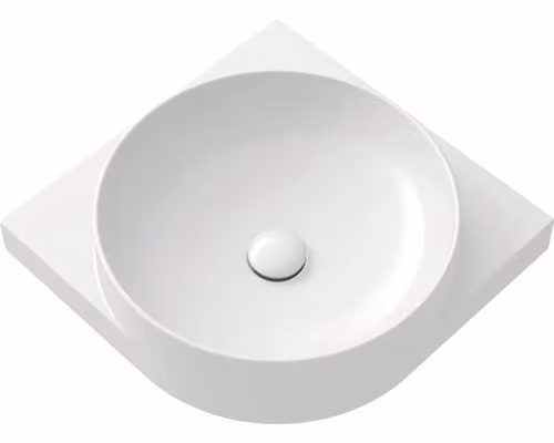 Lavabo Ravak Yard, Vetroceramica, bianco, 450x450x125 mm