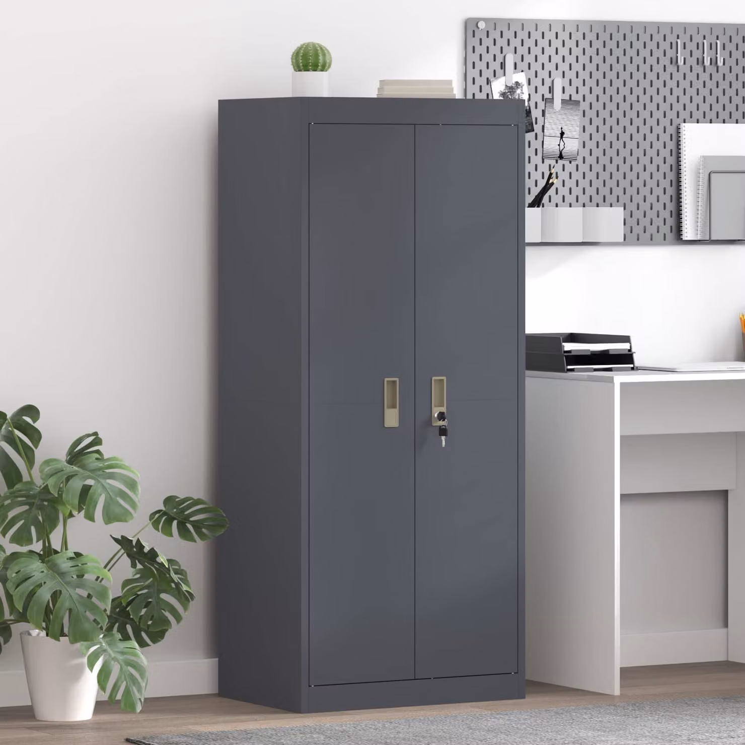 vidaXL Armadio Antracite 60 x 40 x 140 cm Acciaio