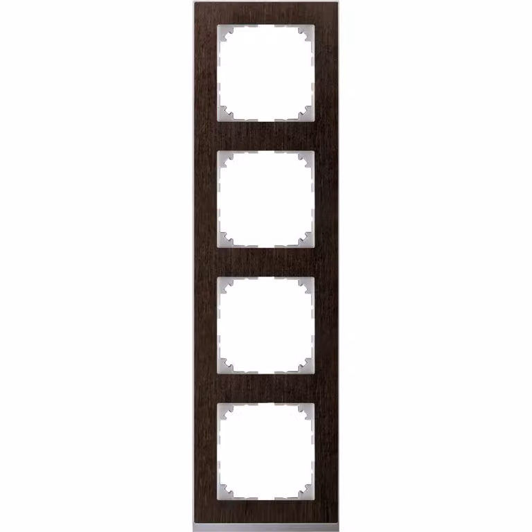 Cornice M-Pure Decor, quadrupla, wengé/alluminio