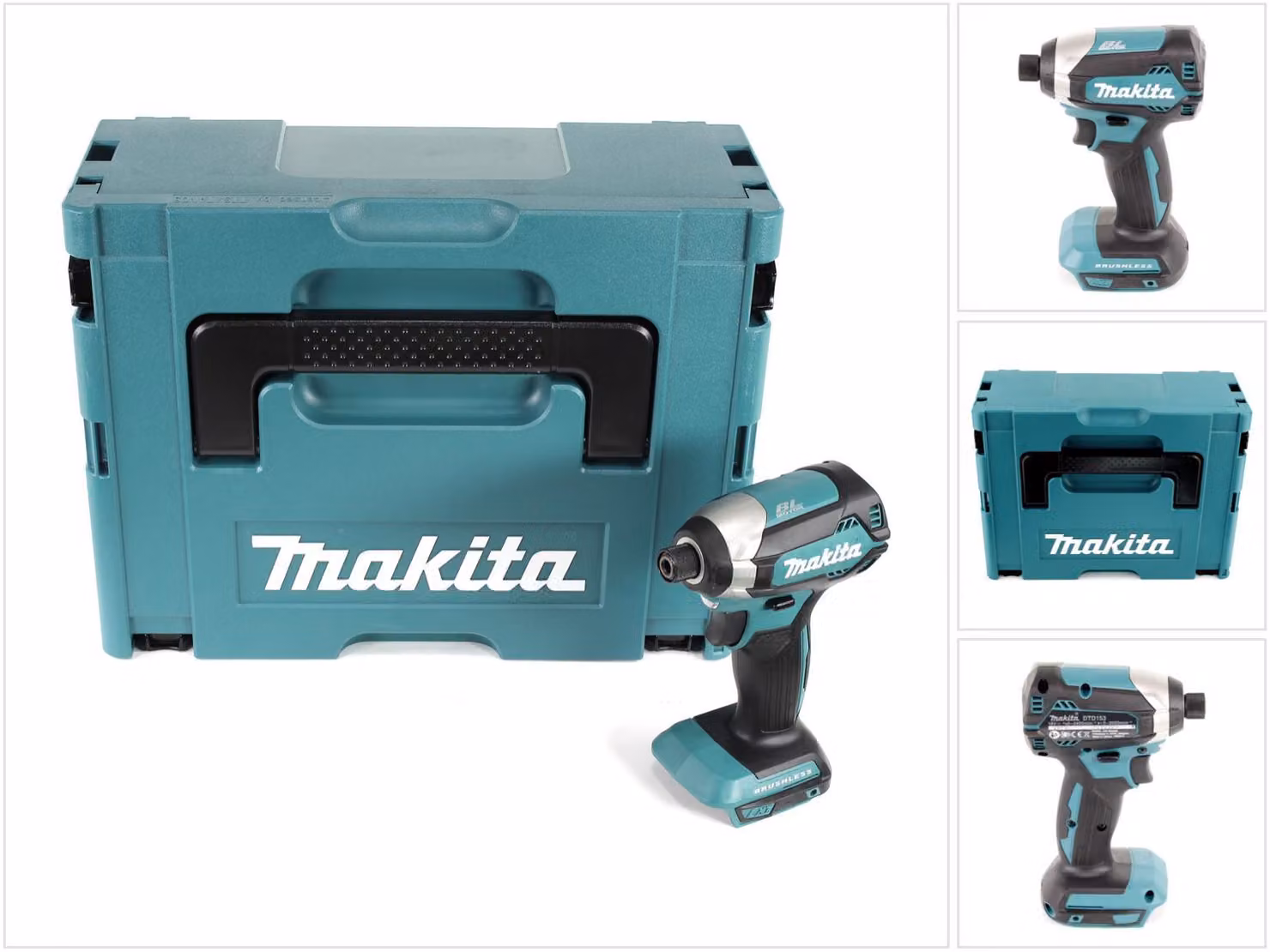 Makita DTD 153 ZJ 18 V Avvitatore ad impulsi brushless a batteria in valigetta Makpac - senza batteria, senza caricatore