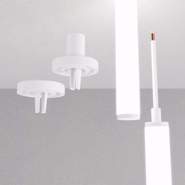 ARELUX XLOOP 25: Tappi terminali (set di 2), 1 con accesso allungato