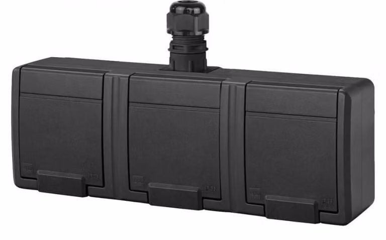 Prese elettrica impermeabile Elektro-Plast Nasielsk, colore nero, modello 5043-67
