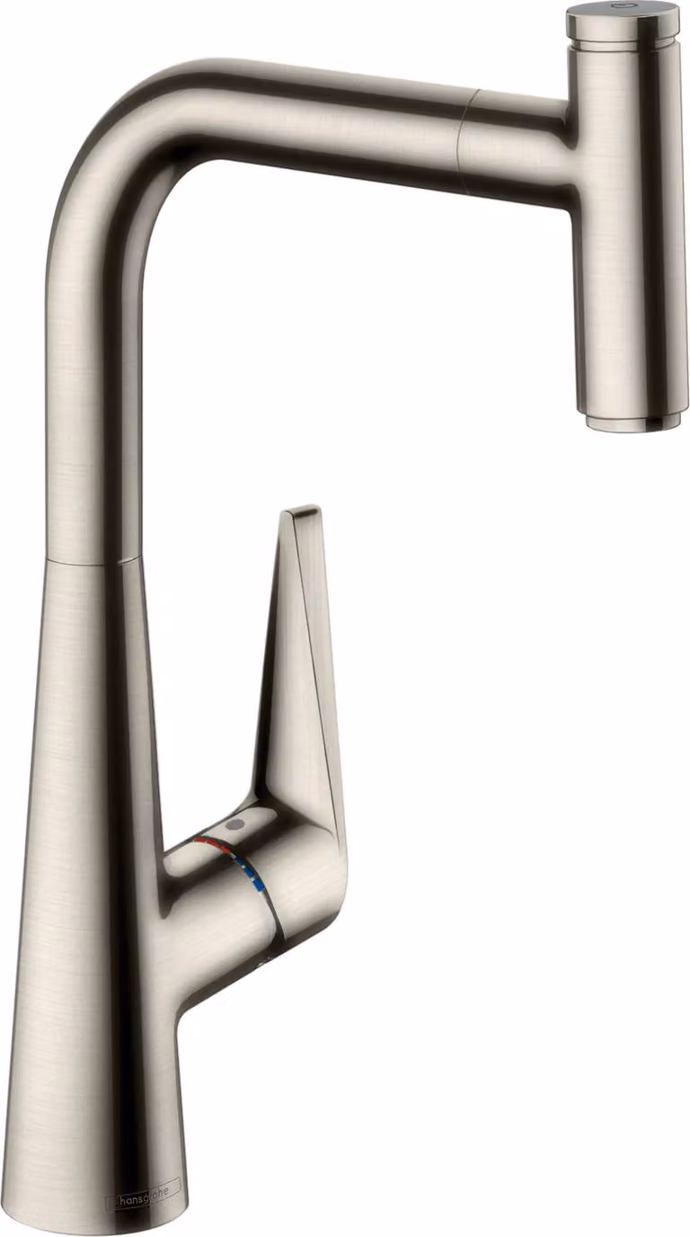 hansgrohe Talis Select M51 Mitigeur monocommande de cuisine 300, bec extractible, 1 jet, 72821800, 72821800