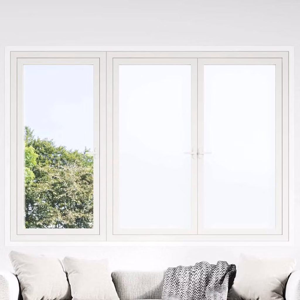 Set di 5 pellicole statiche smerigliate bianche e trasparenti vidaXL in plastica per un design moderno