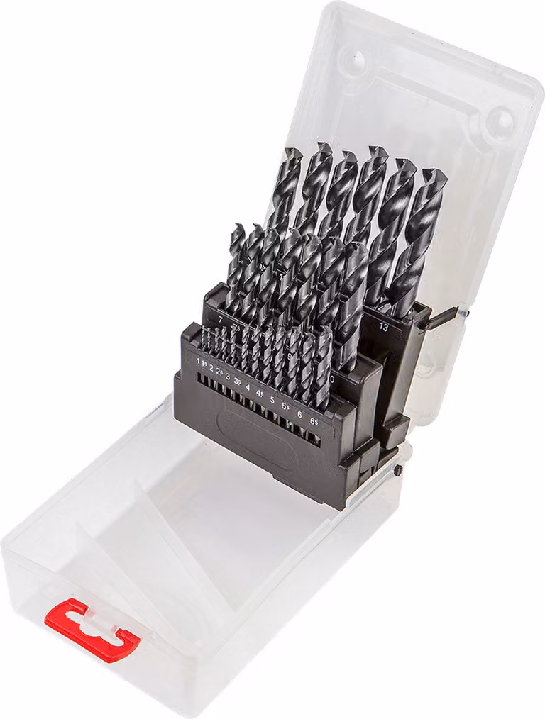VERTO HSS-G punte per metallo, 1,0-13,0 mm, set di 25 pezzi.