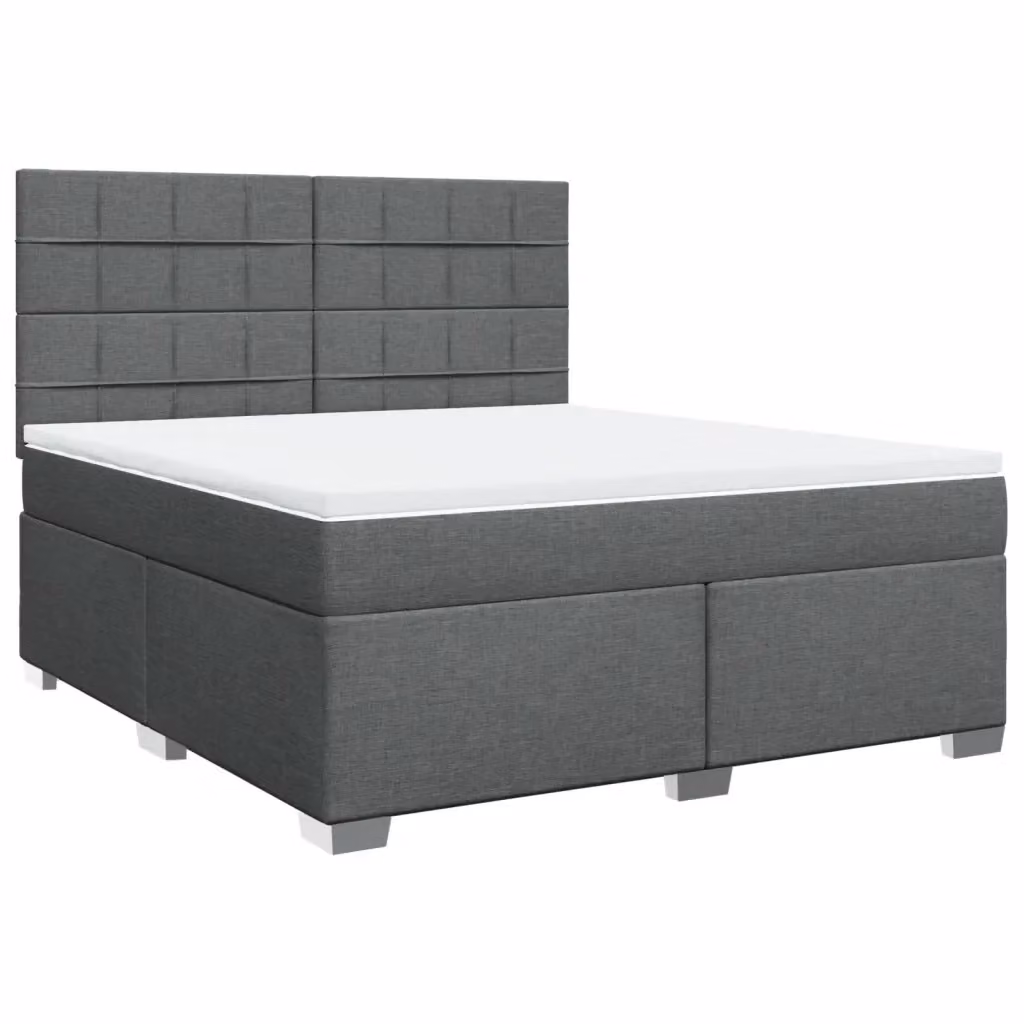 Letto Ibrido con Giroletto a Molle e Materasso vidaXL Grigio e Bianco L/P: 180 x 200 cm – 2