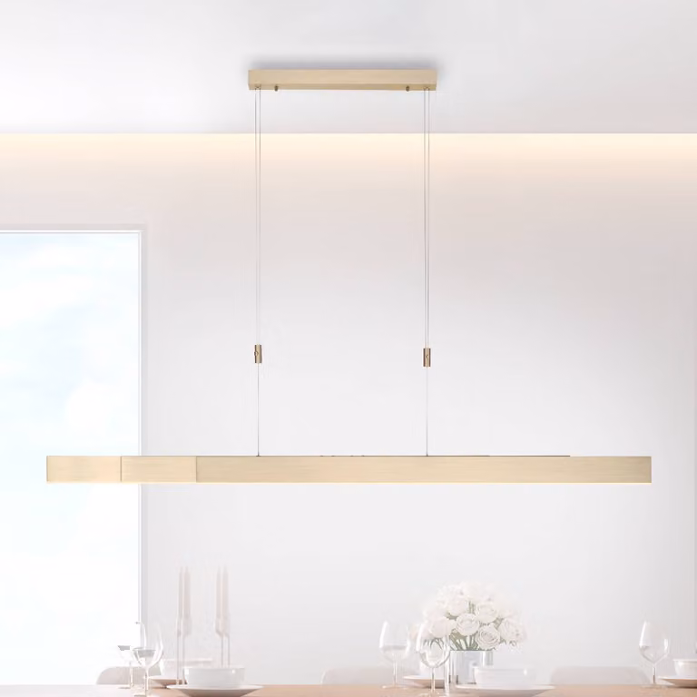 PURE Lampada LED a sospensione Moto, oro imperiale, dimmerabile, CCT Pure dimmerabile, Ottone / Oro, Soggiorno / Sala da pranzo, Metallo, Moderno