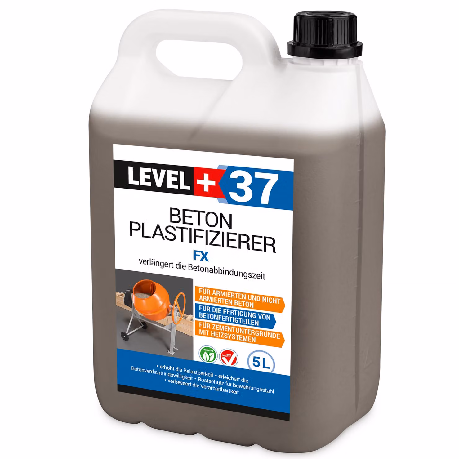 Plastificante per calcestruzzo e massetti 5L BETON PLASTICIZZATORE FX L+37