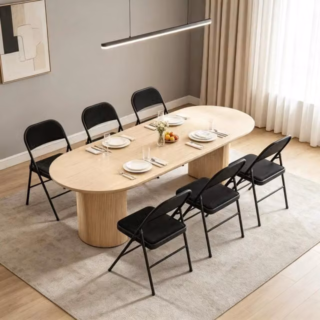 Elegante sedia pieghevole, set di sedie pieghevoli, sedia pieghevole con seduta imbottita, seduta classica e funzionale (solo con 6 sedie pieghevoli)