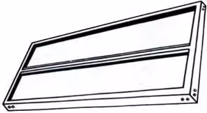 Set di 5 ripiani in acciaio Prometal grigi per gancio o bullone, L: 120 cm x P: 60 cm