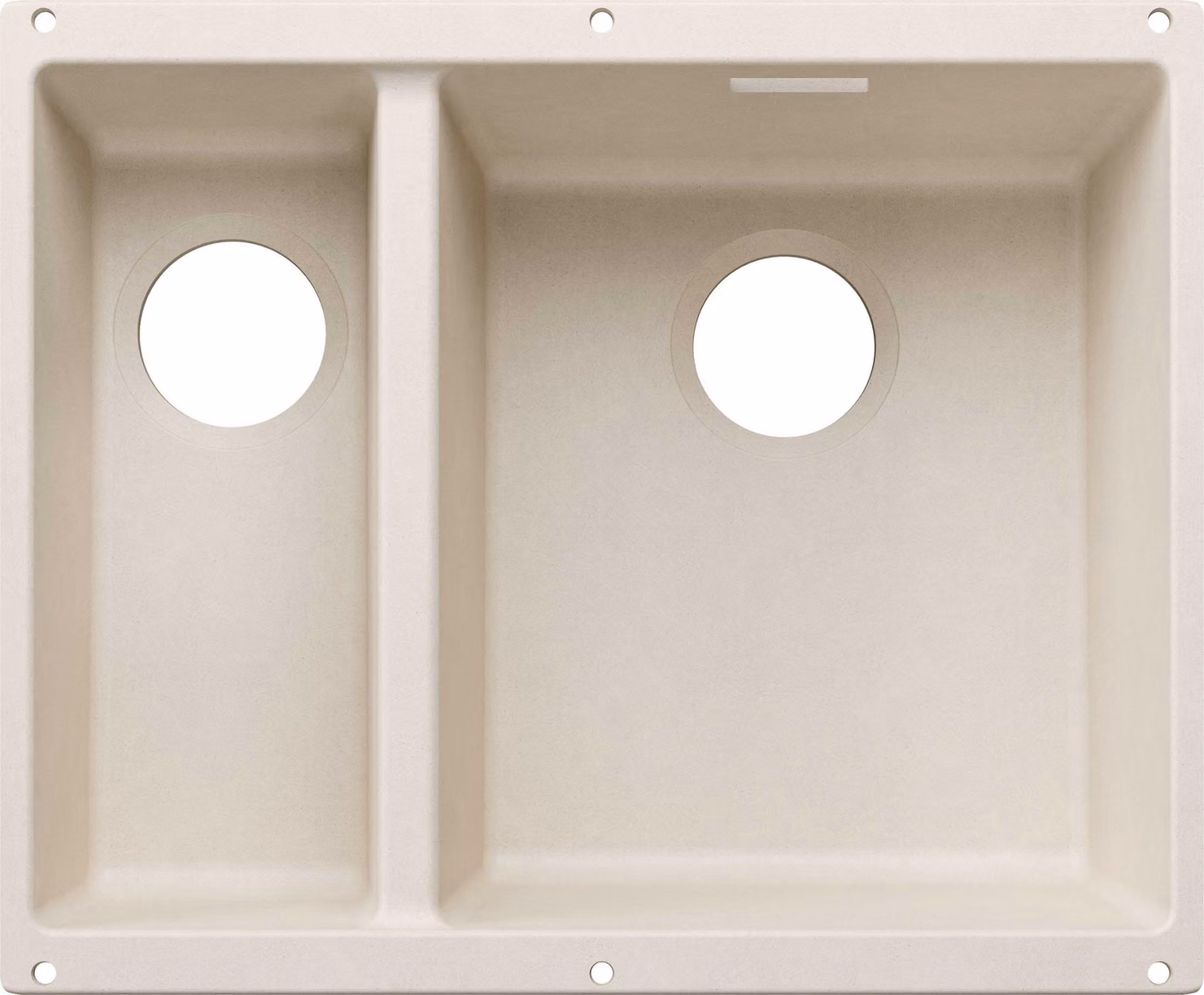 BLANCO SUBLINE 340/160-U per componenti colorati Lavello da incasso SILGRANIT bianco tenue da 60 cm senza scarico telecomando