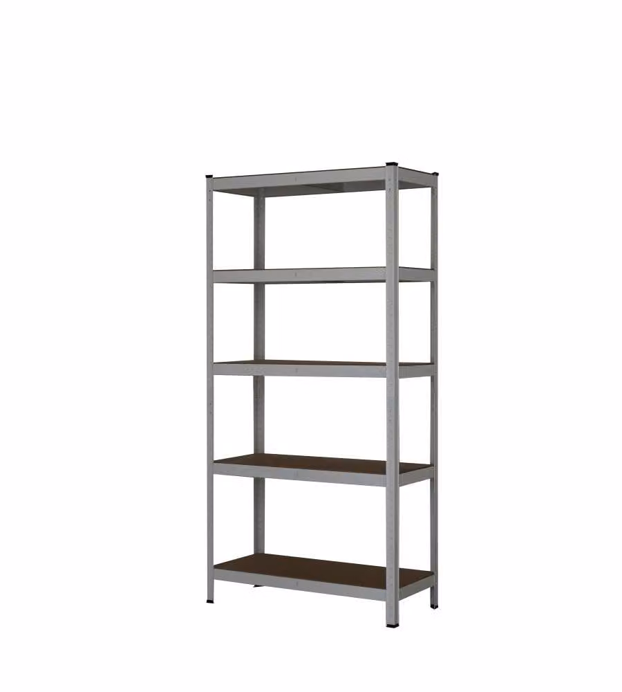 Scaffale Multi-Ripiano in Metallo Bianco - 90x40x180 cm