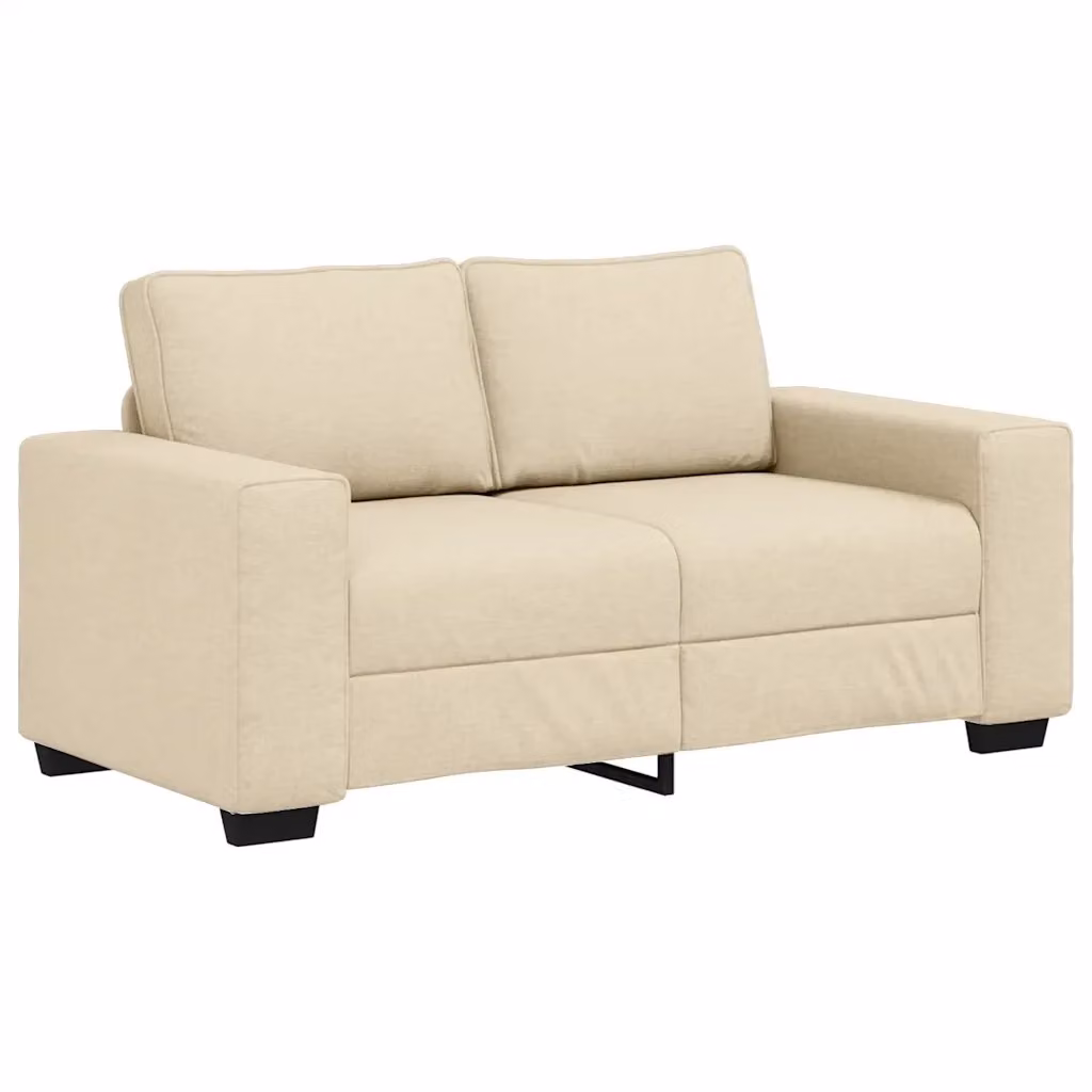 Divano a 2 posti moderno vidaXL in tessuto beige L: 160 cm, P: 77 cm, H: 82 cm – 2