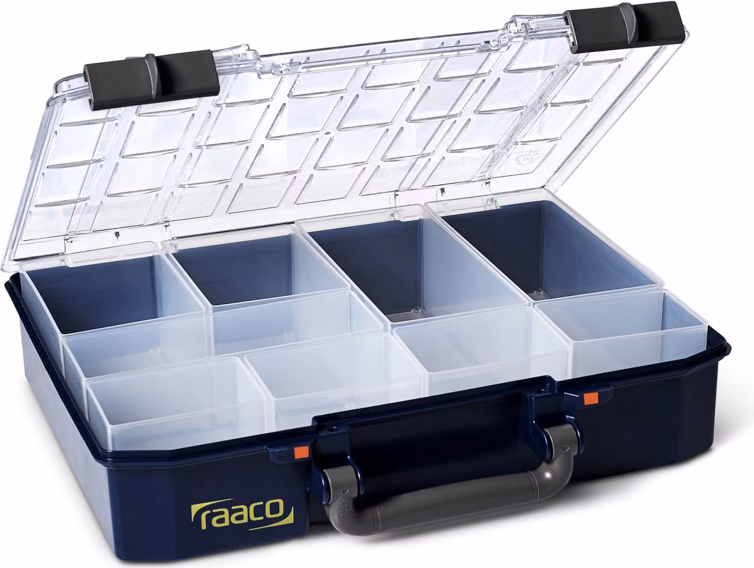 raaco CarryLite 80 4x8-9 blu Policarbonato (PC), polipropilene (PP)