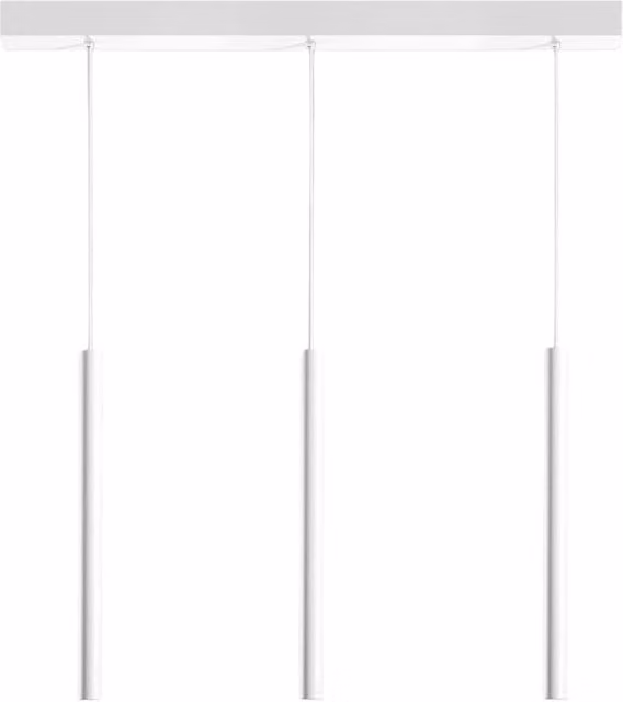 Lampada a Sospensione Lineare Thalassia S/3P - 3 Luci 3x7W 3000K 1194lm Fascio 18° Finitura Bianco Satinato - Gealuce - Alluminio di Qualità