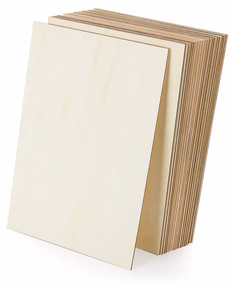 Pannelli multistrato, confezione da 24 pezzi - Pannelli in legno - Non trattati - Ideali per modellismo e hobby - Legno per bricolage - Dimensioni: 300 x 200 x 2,3 mm
