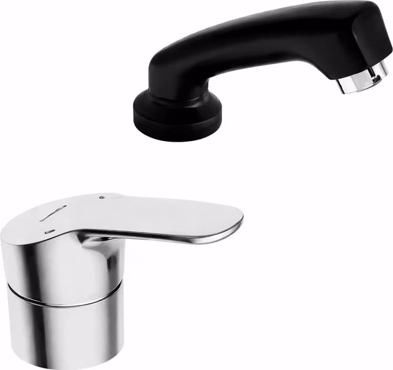 Miscelatore monocomando Hansa per lavabo da parrucchiere WT MIX 0126 Rosetta rotonda DN15 cromata, 1 pz.
