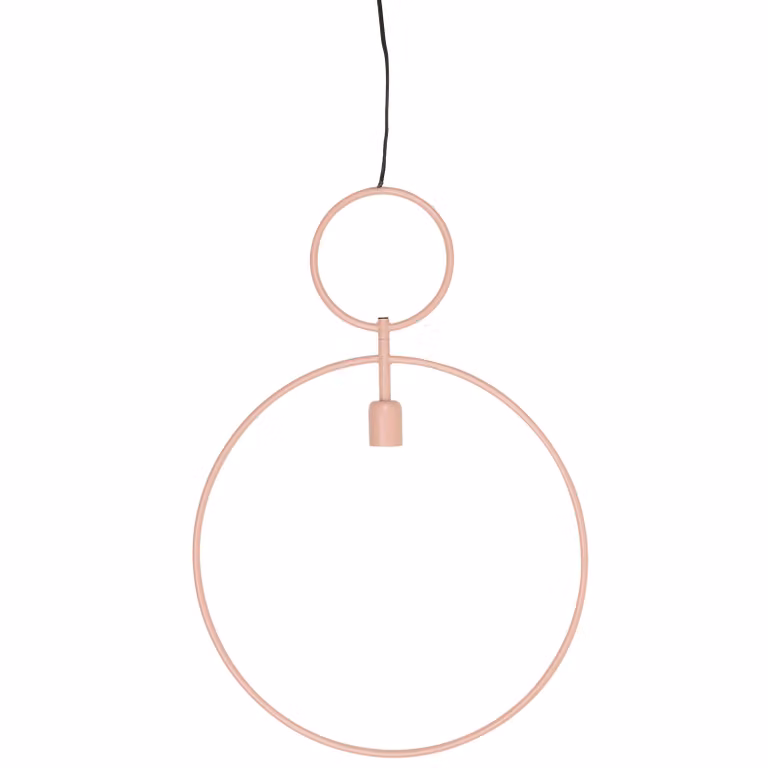Light En Living Dorina Lampada a Sospensione Rosa Antico 70 Cm