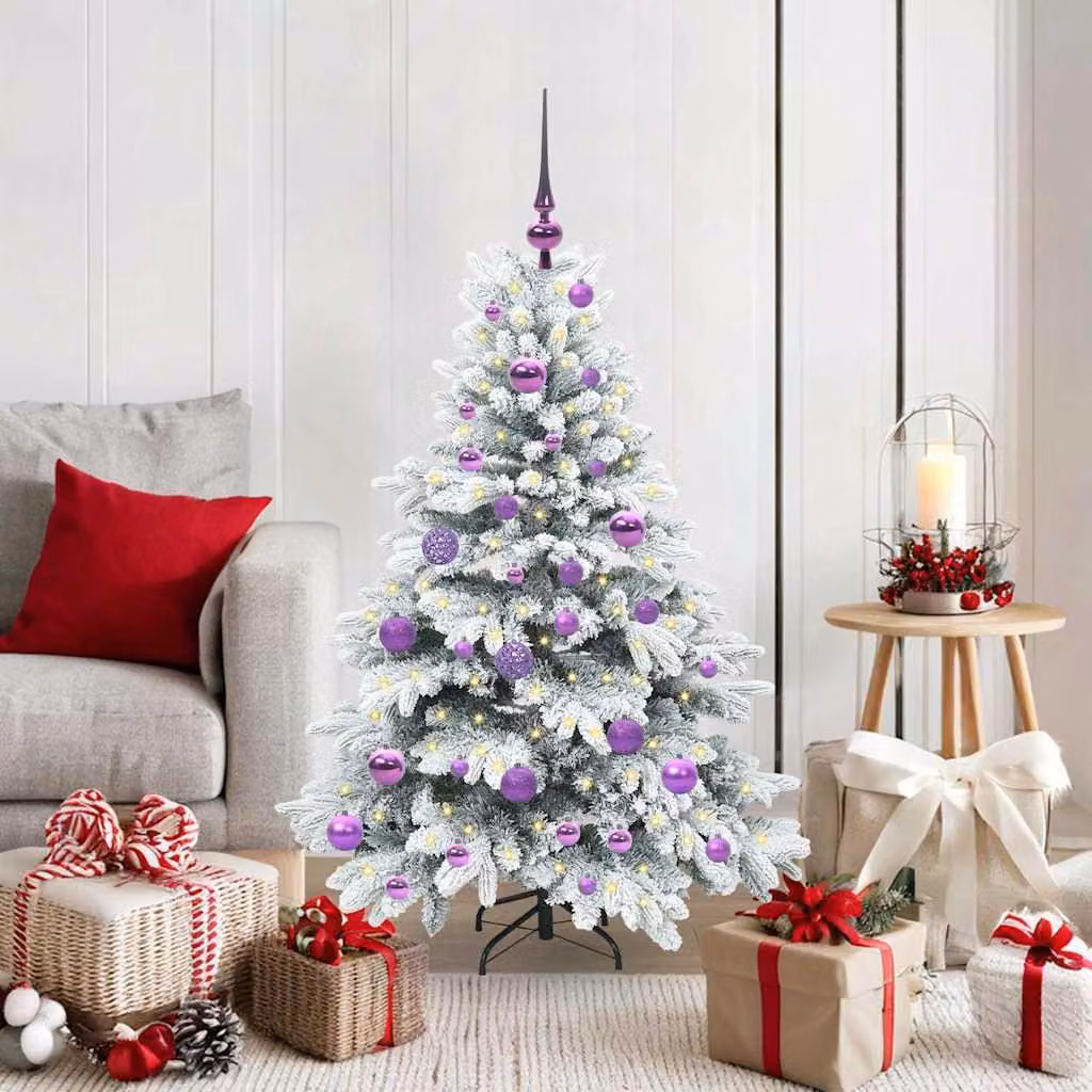Maison Exclusive - Albero di Natale artificiale con 150 LED bianchi, 120 cm, in PE e PVC