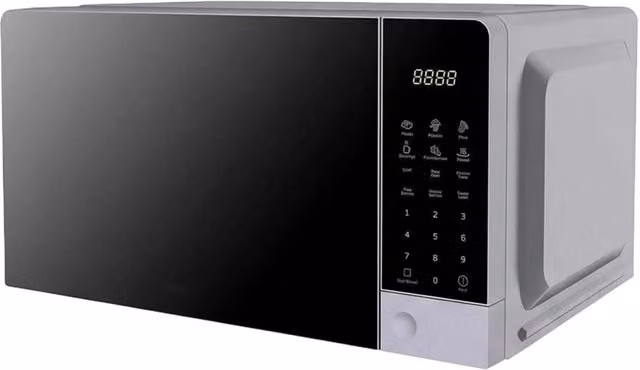 Forno a Microonde Digitale Swiss Haus con Grill da 900W e 6 Menù Automatici, Capacità 20L, Argento