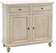 Credenza base napoletana in legno Shabby chic 2 ante bianco anticato