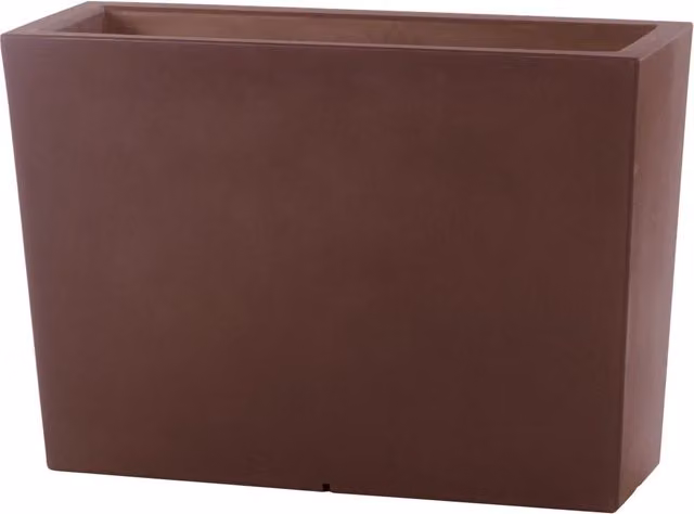 Vaso 100x36x70 cm in Polietilene Schio Cassa Alta 100 Bronzo