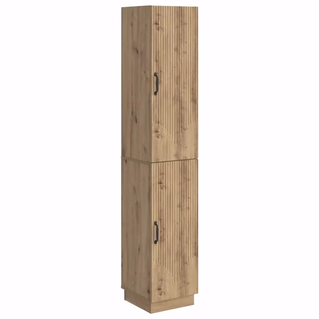 Set di 2 armadi moderni vidaXL in legno MDF color rovere marrone opaco – 2