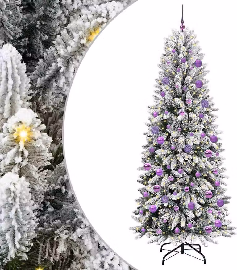 Albero di Natale artificiale con 300 LED Bianco 210 cm