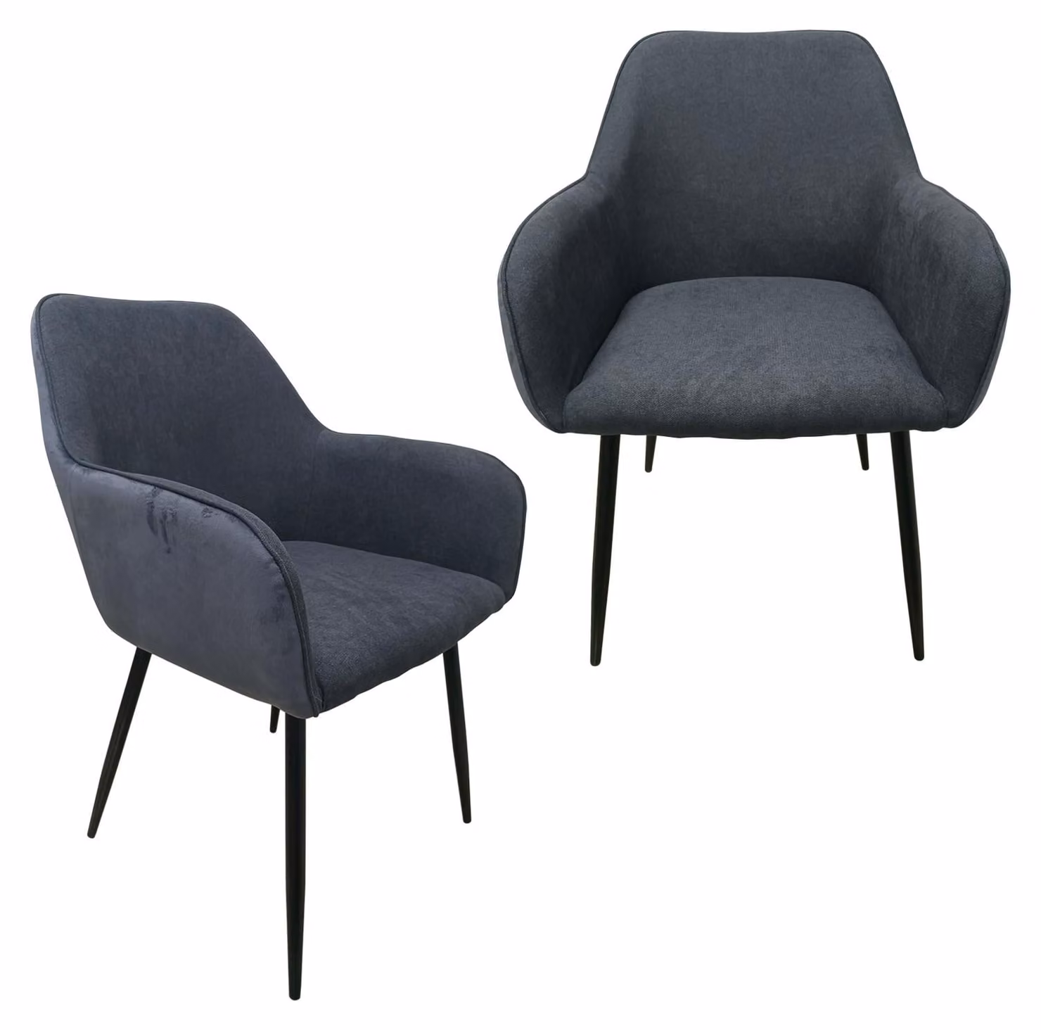 Sedia Albany Soft grigio, set da 2